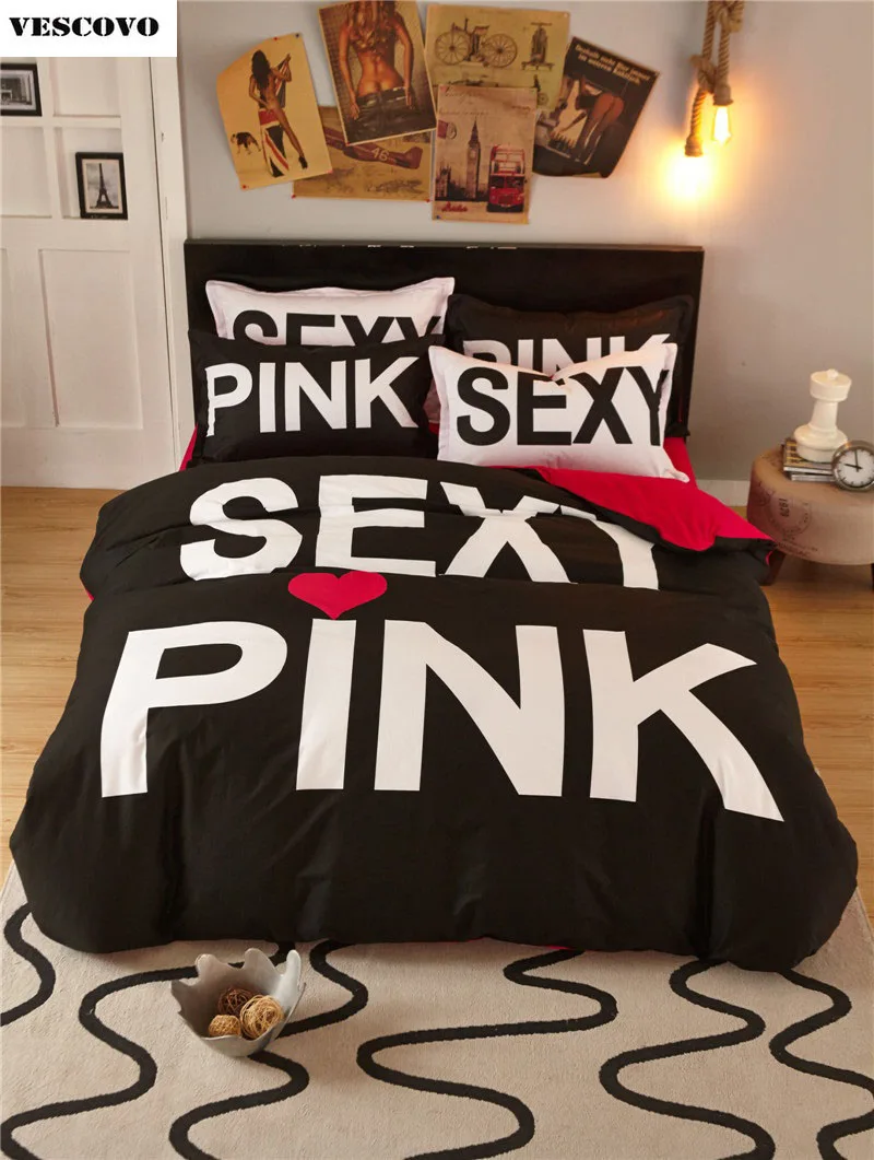 Комплект постельного белья Vs Pink Secret набор пододеяльников для пуховых одеял