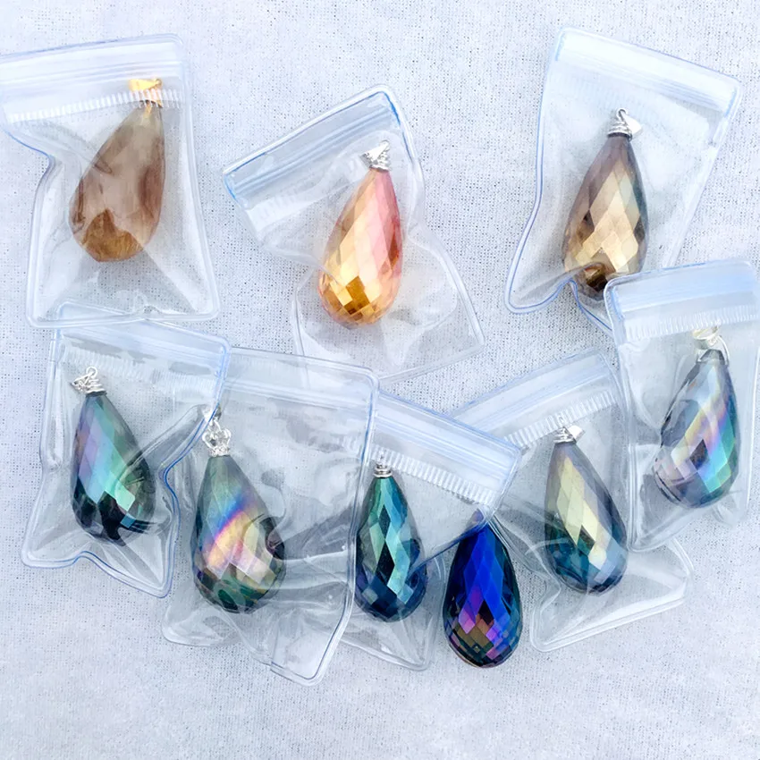 1 шт. Восстанавливающий гальванический кварцевый кристалл с голубой подвесной