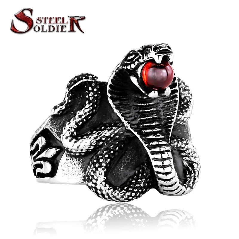 Мужское кольцо из нержавеющей стали в стиле панк|ring punk|ring snakestainless steel men ring |