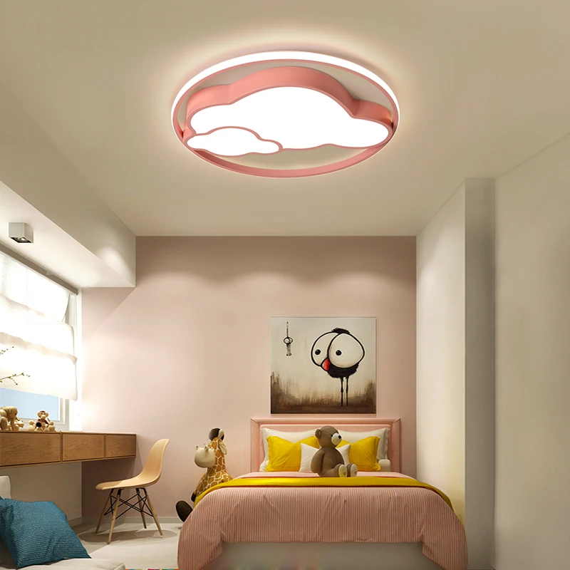 

LED Cloud Ceiling Lights iron Lampshade luminaire Ceiling Lamp children Baby kids bedroom light fixtures Colorful lighting light