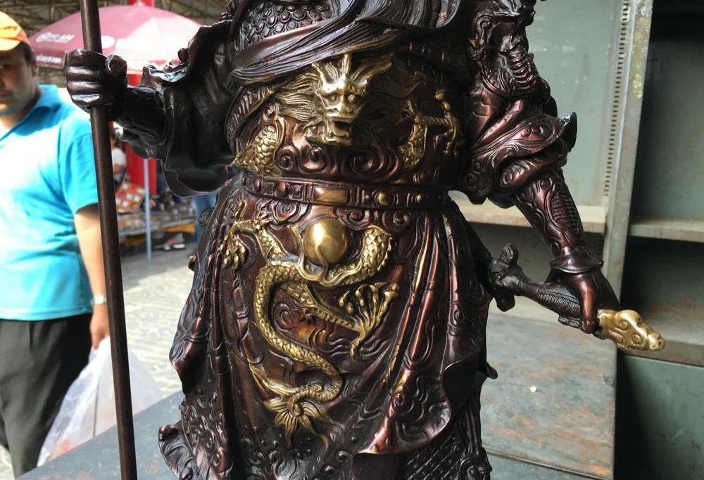 Тибетская статуя Будды из красной бронзы и меди около 50 см|statues buddha|statue dragonstatue bronze