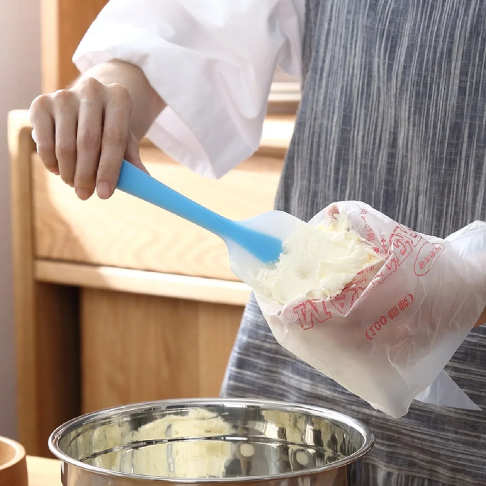 Visual Touch Silicone Cream Butter Cake Spatula Mixing Batter Scraper Mixer Baking Tool Kitchenware(Random Color) | Дом и сад