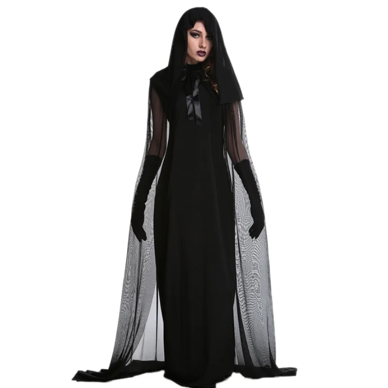 Long Women Dancing skirt Halloween witch vampire costume dance dress stage Costume singer dancer |