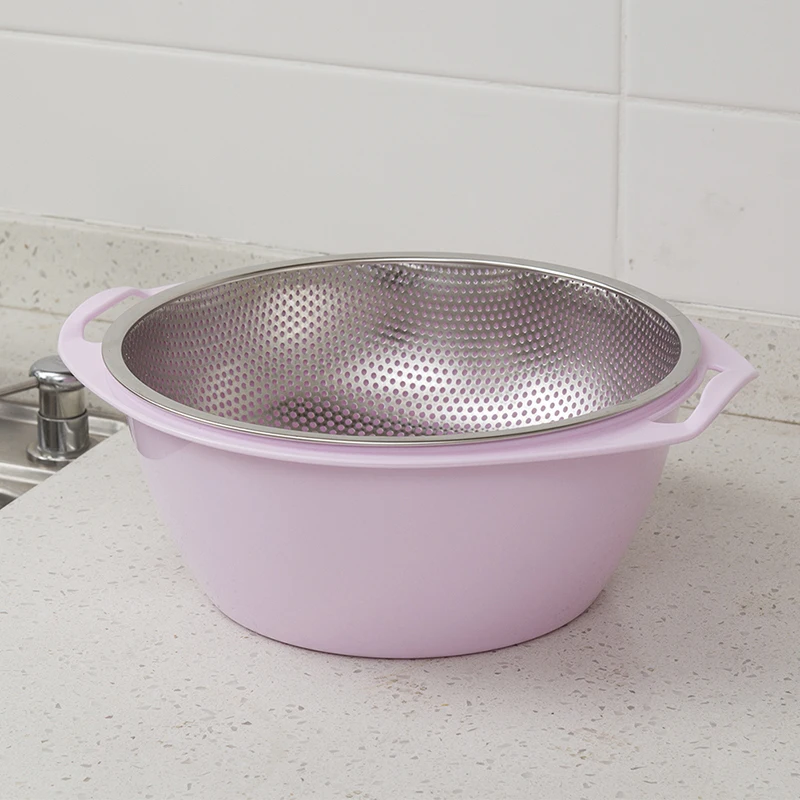 Дуршлаг Из Нержавеющей Стали корзина для фруктов Кухонное сито мытья лапша овощи