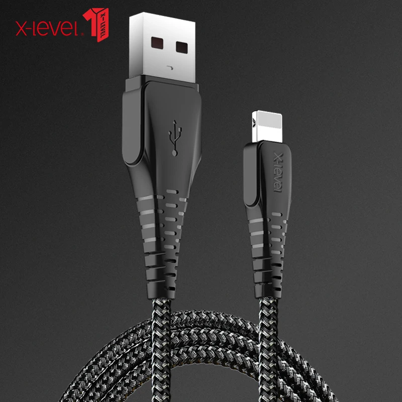 XLevel USB кабель для iPhone X Xs Max XR 2.4A Быстрая зарядка USB зарядное устройство кабель для передачи данных для iPhone 8 7 6 6splus USB зарядное устройство Шнур