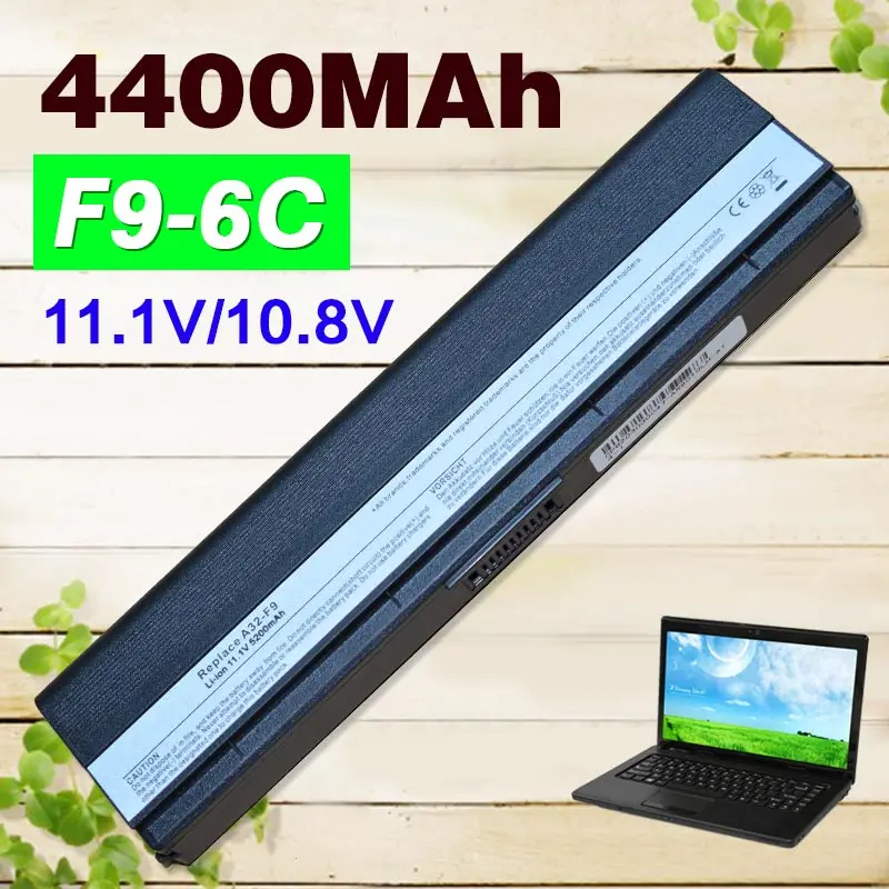 

4400mAh 11.1v 6 cell Laptop Battery Power For Asus F6E F6A F6K F9DC F9E F9F F6K54S-SL Z53 F6 A31-F9 A32-F9 F9J A32-F9