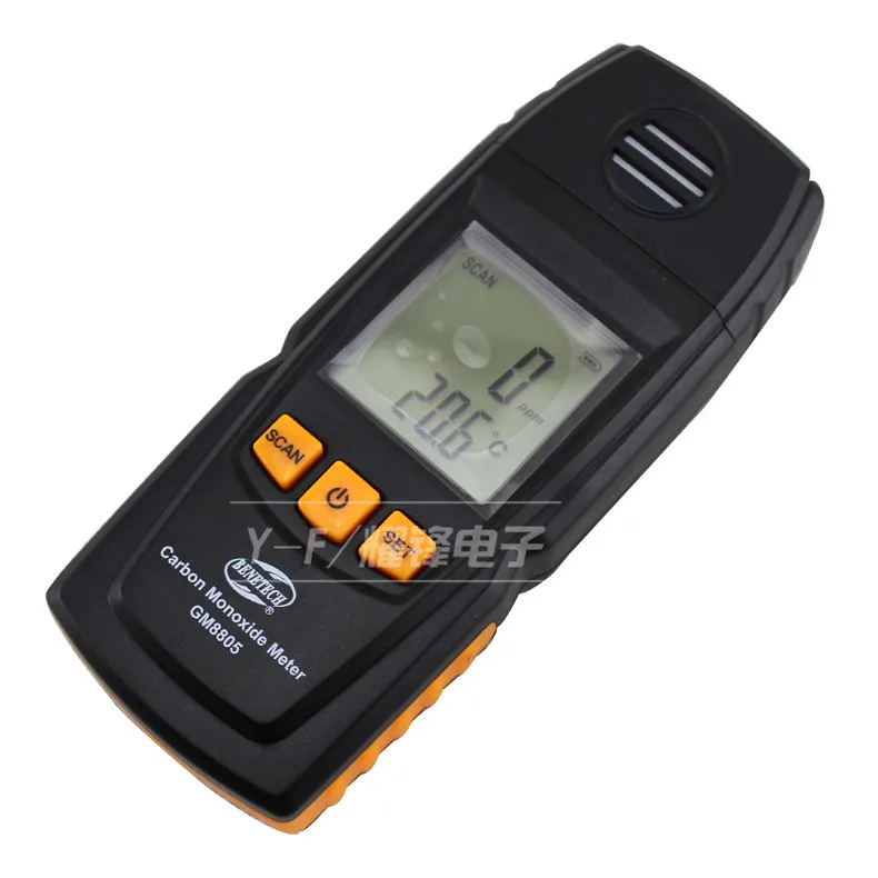 Детектор газа газоанализатор измеритель монооксида углерода детектор CO монитор
