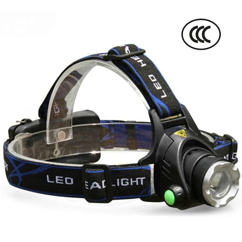 Powerful cree xml t6 3800lm l2 5000lm zoomable headlamp camping lamp waterproof head 4 mode led headlight bicycle light | Лампы и