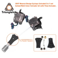 trianglelab 3dprinter v6 cyclops dual head kit 2way in 1way out 2 in 1 out tl feederbowden prometheus system with titan extruder