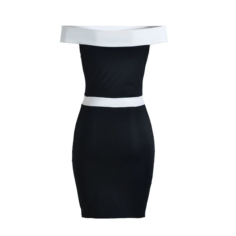 2018 женское сексуальное облегающее платье Vestido с вырезом лодочкой белое Клубное