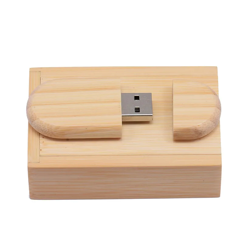 bamboo Joster Деревянный USB 2,0 с коробкой usb флэш-накопитель лазерная гравировка ручка привод 4 ГБ 8 ГБ 16 ГБ 32 ГБ 64 ГБ Флешка для фотосъемки - Цвет: bamboo