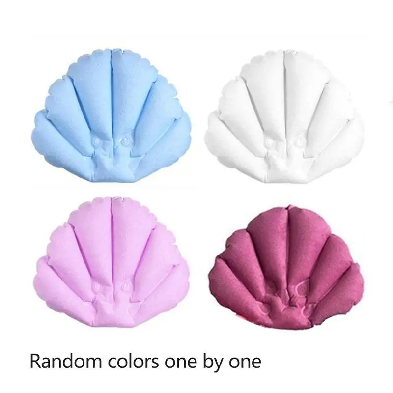 Подушка для ванны надувная махровая ткань веерообразная подушка поддержки шеи