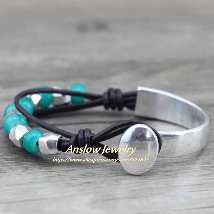 Бренд Anslow высшее качество новый дизайн винтажные стильные бусины античный