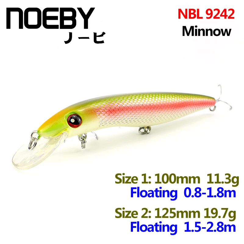 NOEBY 1 шт. рыболовная приманка 100 мм/11 3 г 125 мм/19 7 плавающая супер блесна Рыболовная