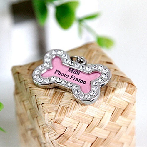 Персональная форма кости имя питомца ярлык адрес кулон собачий щенок ошейник