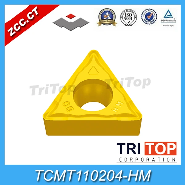 

TCMT 110204 HM YBC252 (10pcs/Lot) Original ZCC.CT Trigon Insert CVD Coating positive inserts