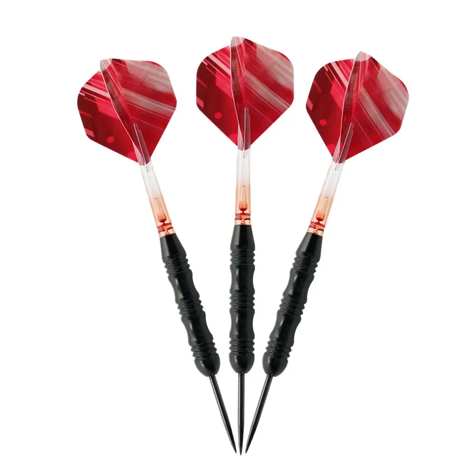 

New 4 Color 3 pcs Hard Darts Needle Dart 22g PC Shafts Steel Tip Iron Barrel Nice Dart Flights for Indoor Game Activity