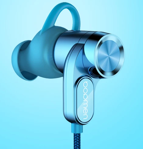 Normal Blue Спортивные bluetooth-наушники с шейным креплением, бас-магнит, шумоподавление, наушники-вкладыши, микрофон, громкая связь, защита от атмосферных воздействий - Цвет: Normal Blue
