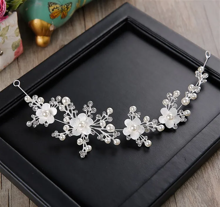

Bride's headdress wedding accessories baroque gold leaf soft headdress plum blossoms hair ornaments.