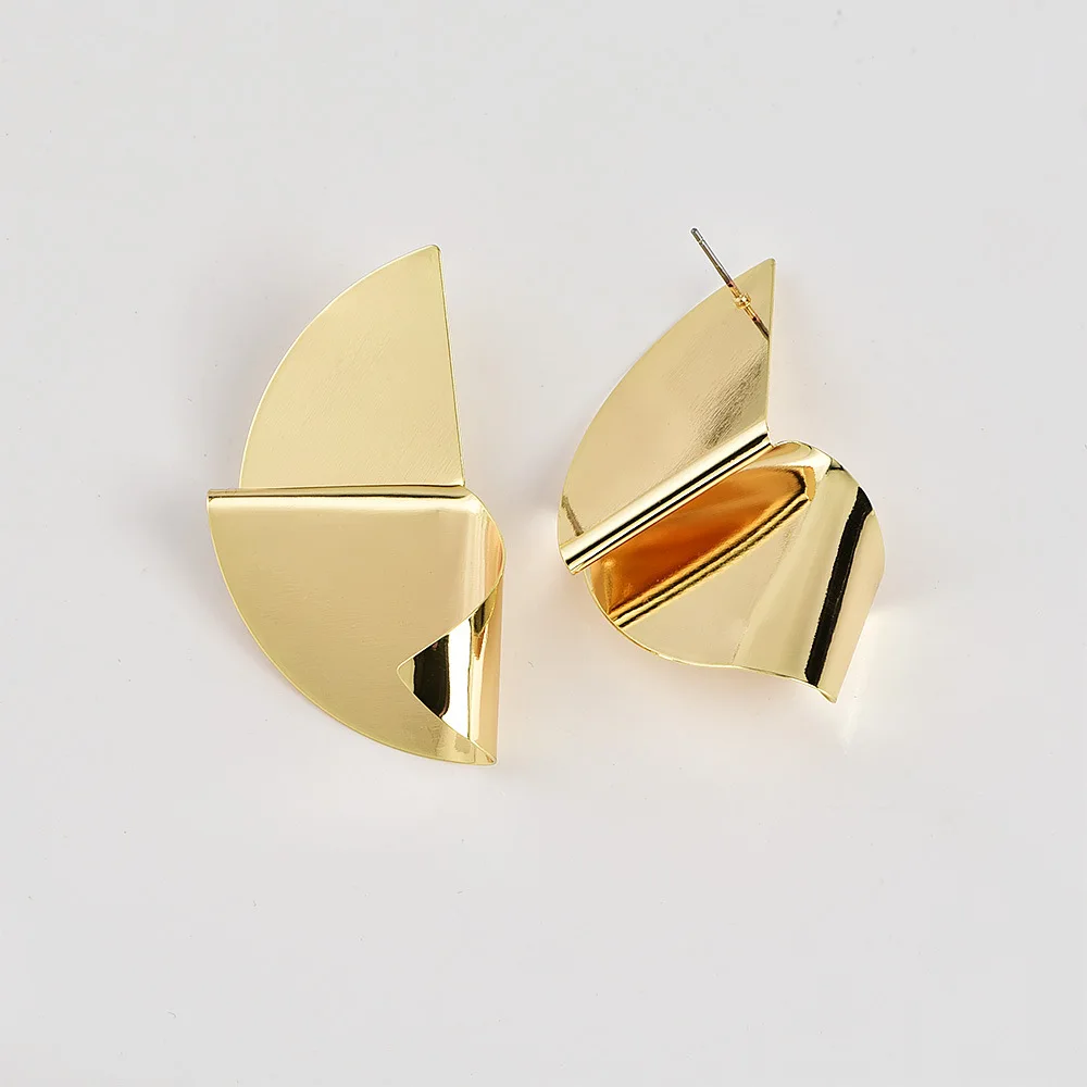 Популярные новые модные ювелирные изделия покрытые сплавом массивные серьги