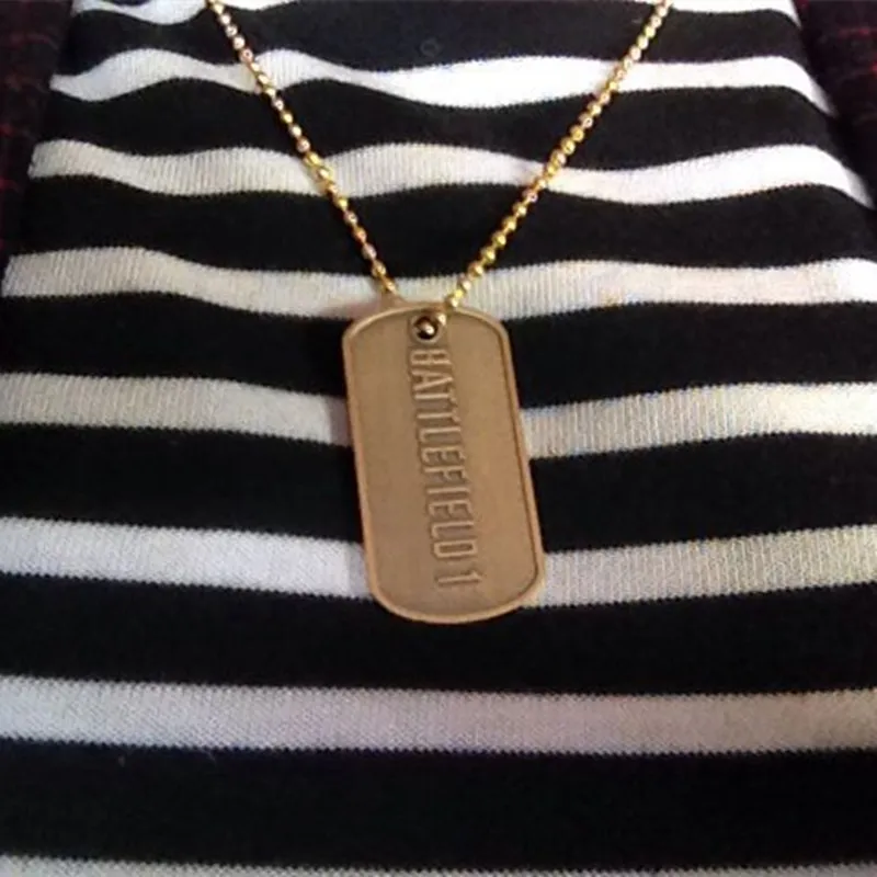Первая мировая война Battlefield 1 игры Ограниченная серия металла dog tag COS Цепочки и