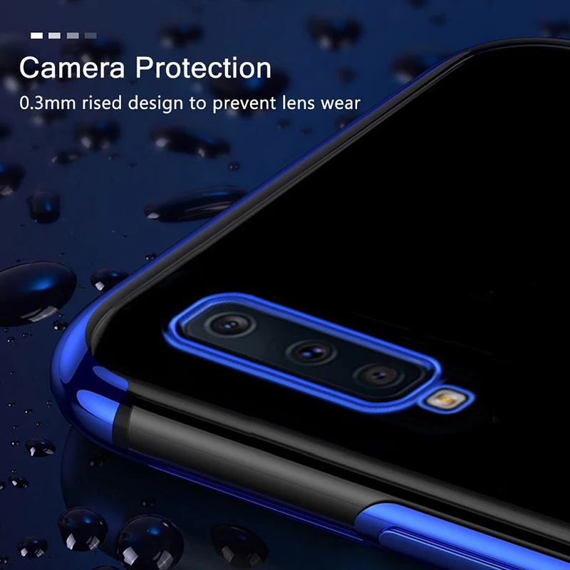 Чехол для Samsung Galaxy A7 2018 чехол Прозрачный Бампер ТПУ Силиконовый противоударный |