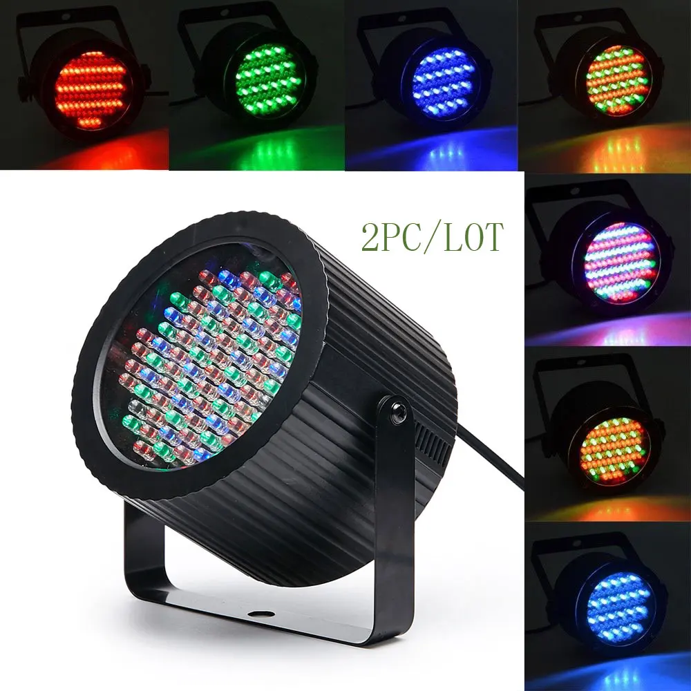 2 шт./лот Mini озвученный контроль 86 LED диско-вечерние ринка DJ Par Домашнее освещение