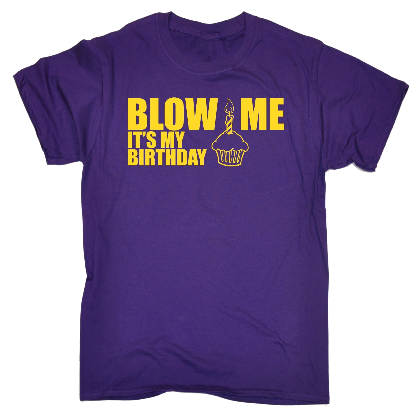 Blow Me it My Birthday Мужская футболка смешной грубый подарок ему Шутка Новинка крутые
