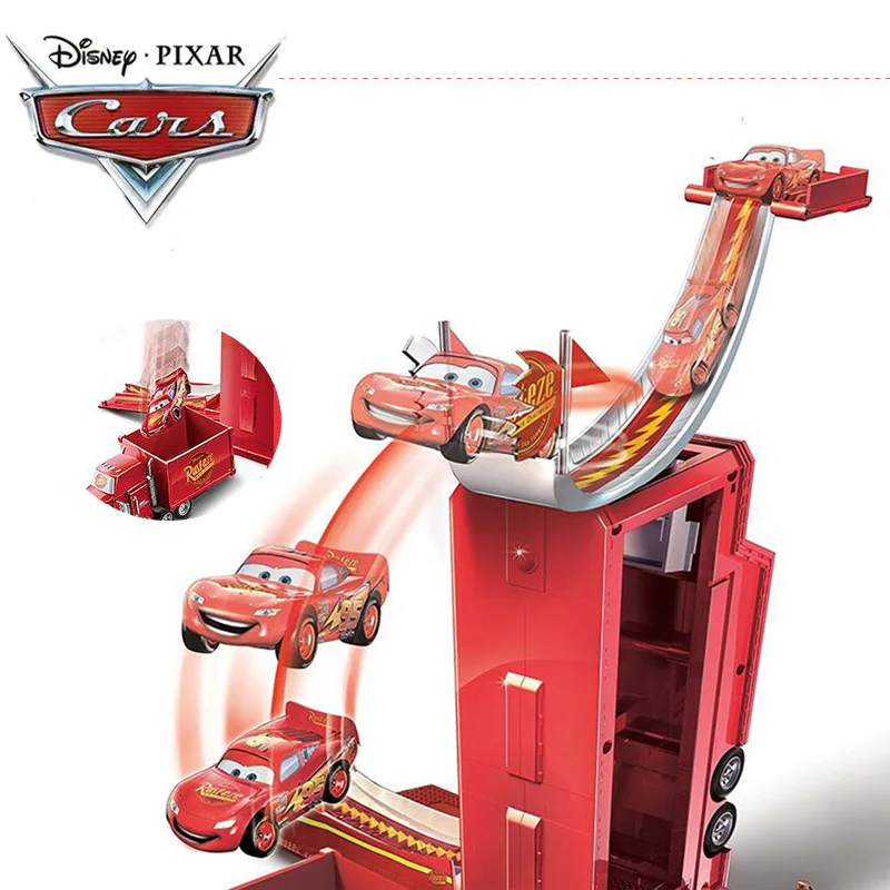 Дисней Pixar тачки 3 трансформирующиеся Mack Playset без машинного освещения MCQUEEN ABS автомобиль литые игрушки модель машинки для мальчика
