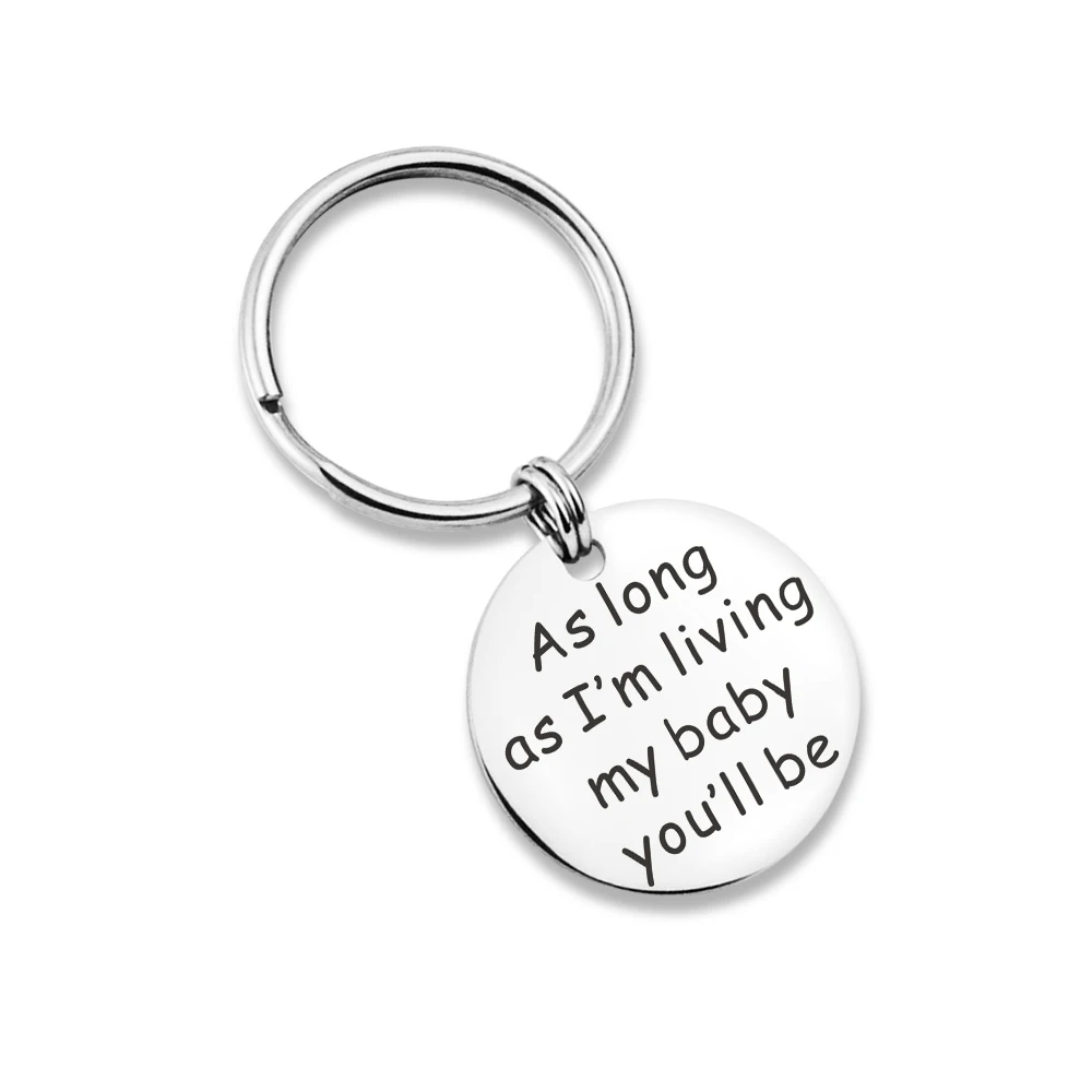 MYLONGINGCHARM до тех пор пока я живу своим ребенком вы будете брелок для ключей с