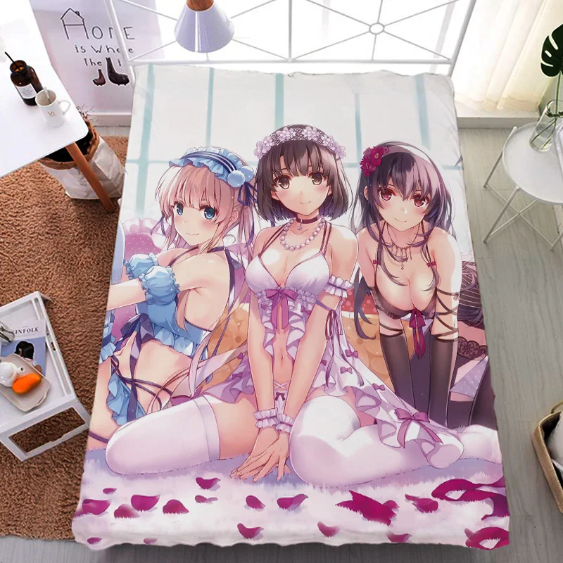 Обновление Август аниме саэнаи хироин no Sodatekata Katou Megumi Kasumigaoka Простыня из
