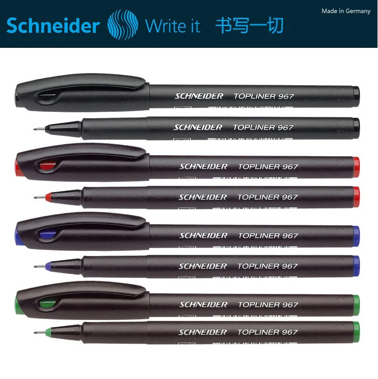 1 шт. schneider 967 0,4 мм цветная ручка с иглой волоконная ручка для отмены ручка-лайнер для рисования для дизайнеров DP006
