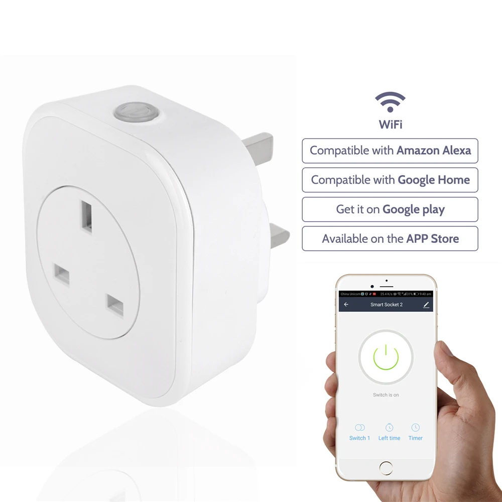 30 шт. умная розетка с Wi-Fi штепсельная вилка европейского стандарта