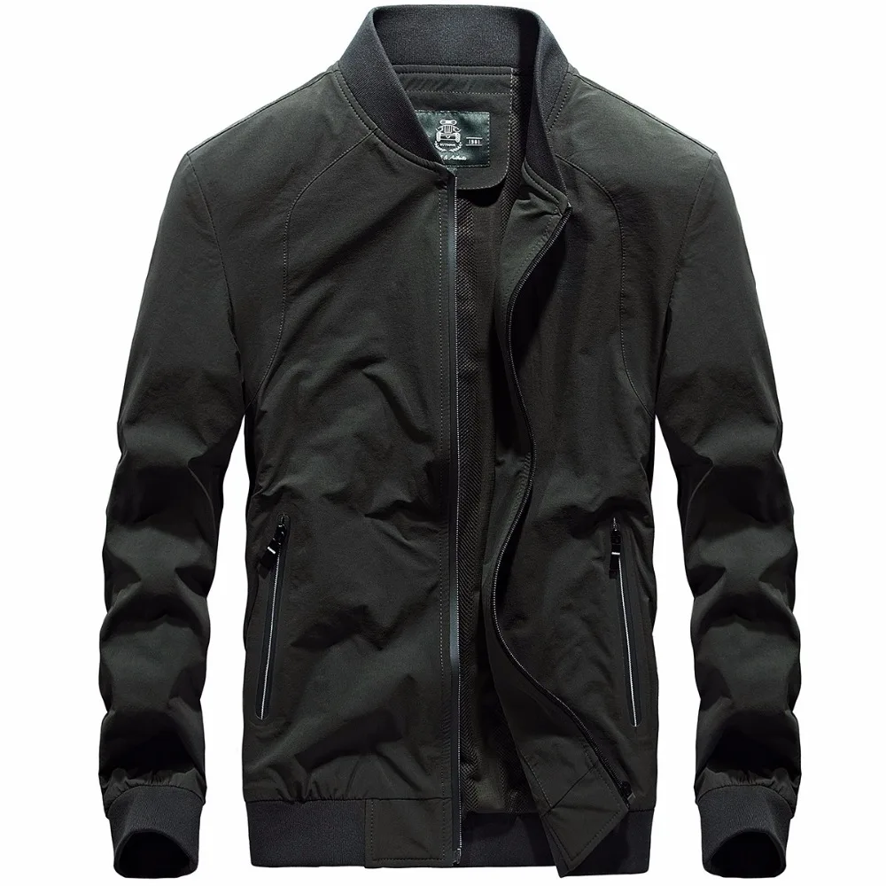 Новинка модная осенне весенняя куртка бомбер в стиле милитари мужская
