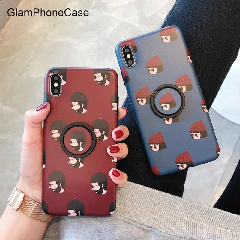 GlamPhoneCase милый Леон-Профессиональный Чехол для телефона кольцо мягкий TPU чехол iPhone