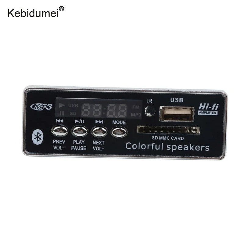 Автомобильный MP3 радиоприемник USB Bluetooth декодер плата модуль дистанционное