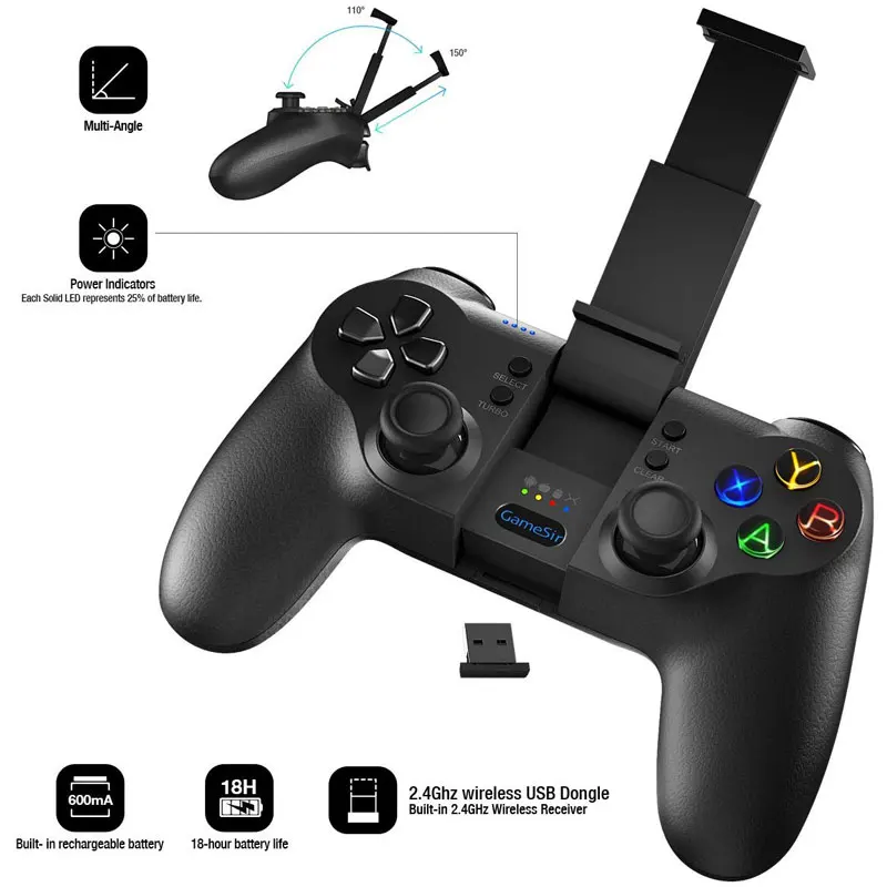 GameSir T1s Bluetooth беспроводной игровой контроллер геймпад для Android/Windows PC/VR/tv Box/PS3 лучший подарок на Рождество