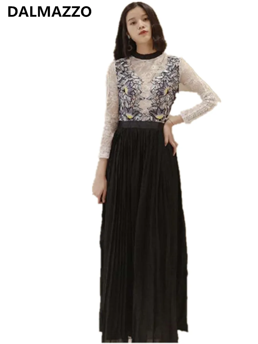 Женские вечерние дельные праздничные длинные платья с длинным рукавом новое