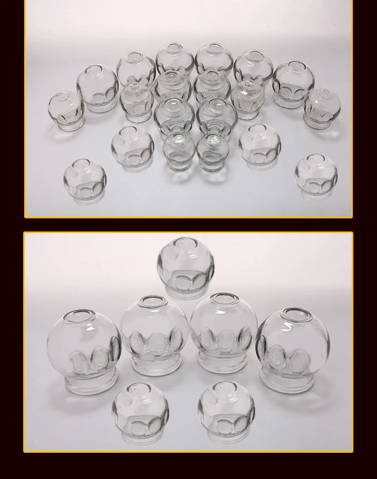 Стеклянные вакуумные банки для акупунктурного массажа 12 шт. массажа|scrap pet|cupping