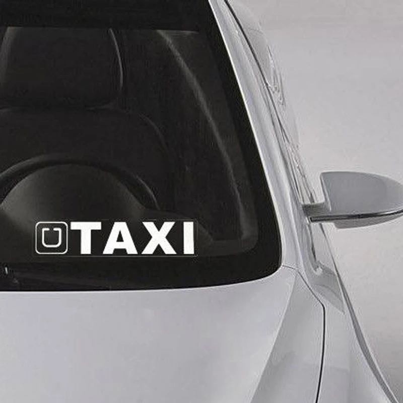 YJZT 16*3.6CM &quotU TAXI&quot Fashion Vinyl Letters Decals Car Sticker Black/Silver Car-styling S8-1670 | Автомобили и мотоциклы