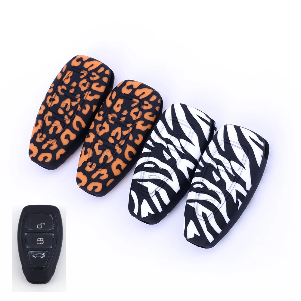 RYHX Новый 3 кнопки силиконовый автомобильный пульт дистанционного ключа брелок