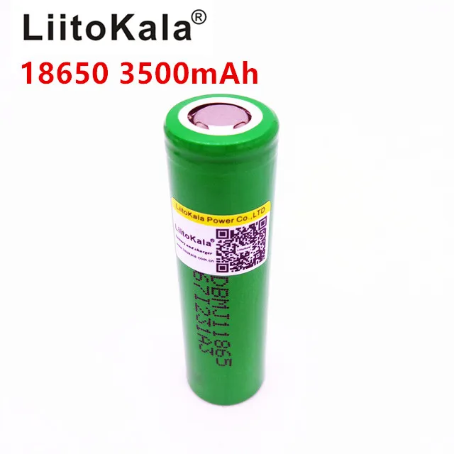 Литий-ионные аккумуляторы LiitoKala MJ1 18650 INR18650MJ1 3500 мАч разряжаемые батареи 10A |