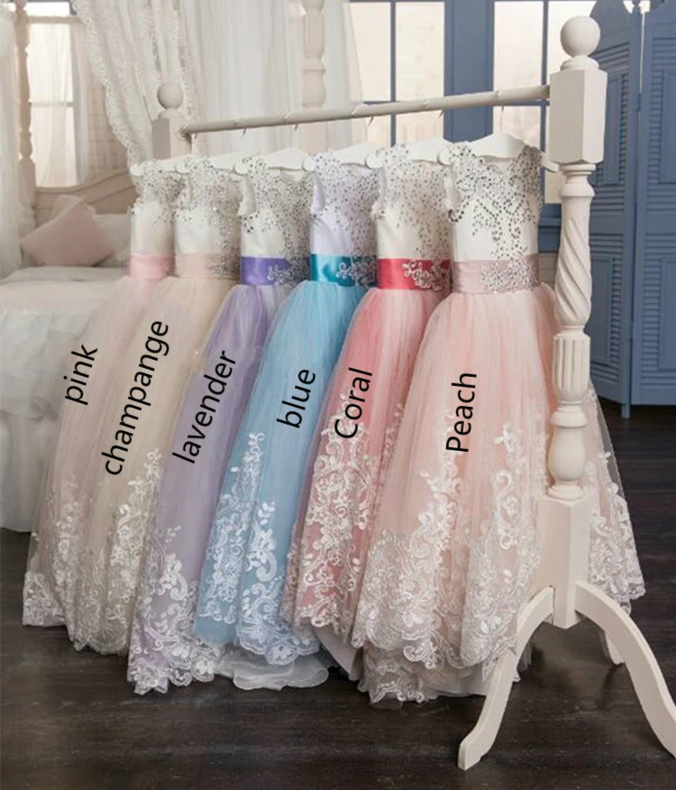 Платье с бантом для девочек платье цветочным принтом украшенное бисером бальное