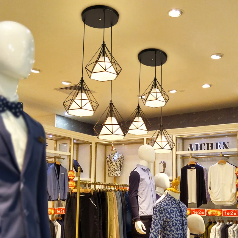 Украшенные стразами Стиль арт подвесной светильник Минималистский Ретро