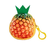 Pineapple 1 шт., Женский мини 3D кошелек для монет с фруктами, мини сумочка для ключей, мини сумка, женский маленький кошелек на молнии, кошелек для девочек, кошелек для монет - Цвет: Pineapple