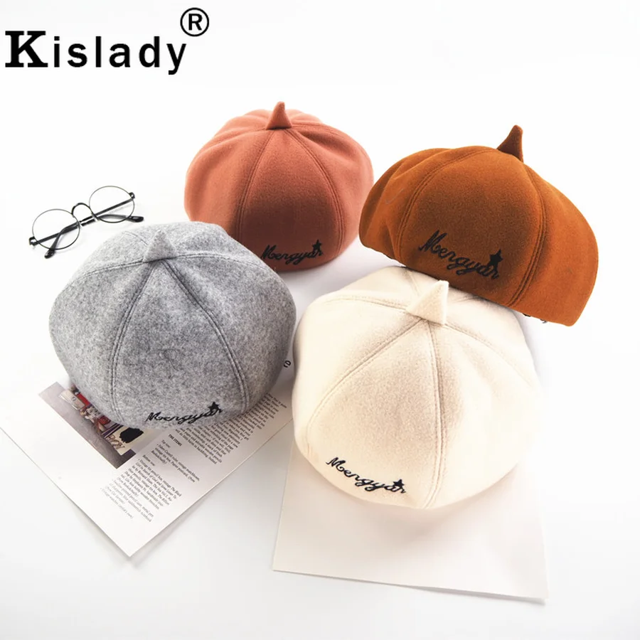 Kislady литературная многоцветная Классическая газетная шапка Горячая мода милые