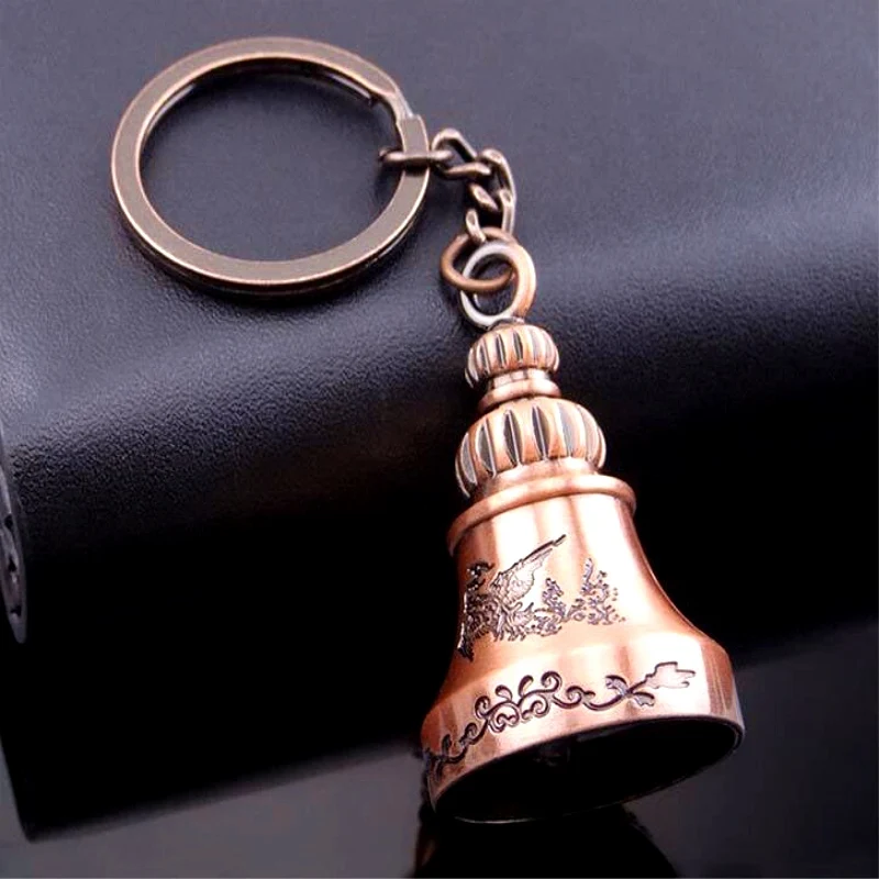 3 Color New Design Diy Handmade Keychain Bell Chain Chinese Lucky Keepsake Lubov Love Symbol Tibet Copper embrace Buddhism | Украшения и