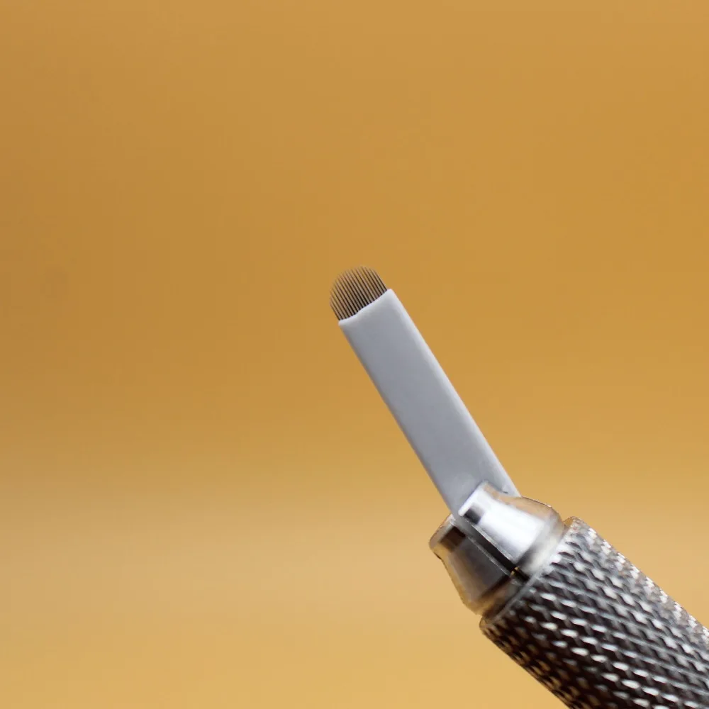 100 шт. иглы для тату микролезвия 18 U-SHAPED Перманентный макияж брови лезвия 3D