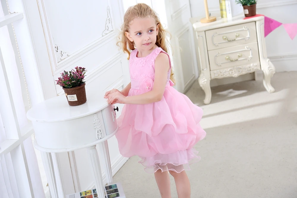 Тотальная распродажа, vestido infantil одежда от «Aile Rabbit», платье для девочек модное платье для девочек Свадебная вечеринка, пышное платье принцессы, платье с цветочным принтом детская одежда