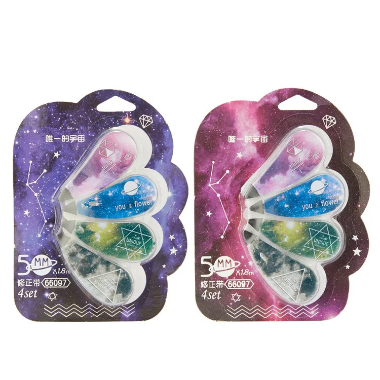 4 шт./компл. Фантастическая звезда небо коррекция лента канцелярский корректор